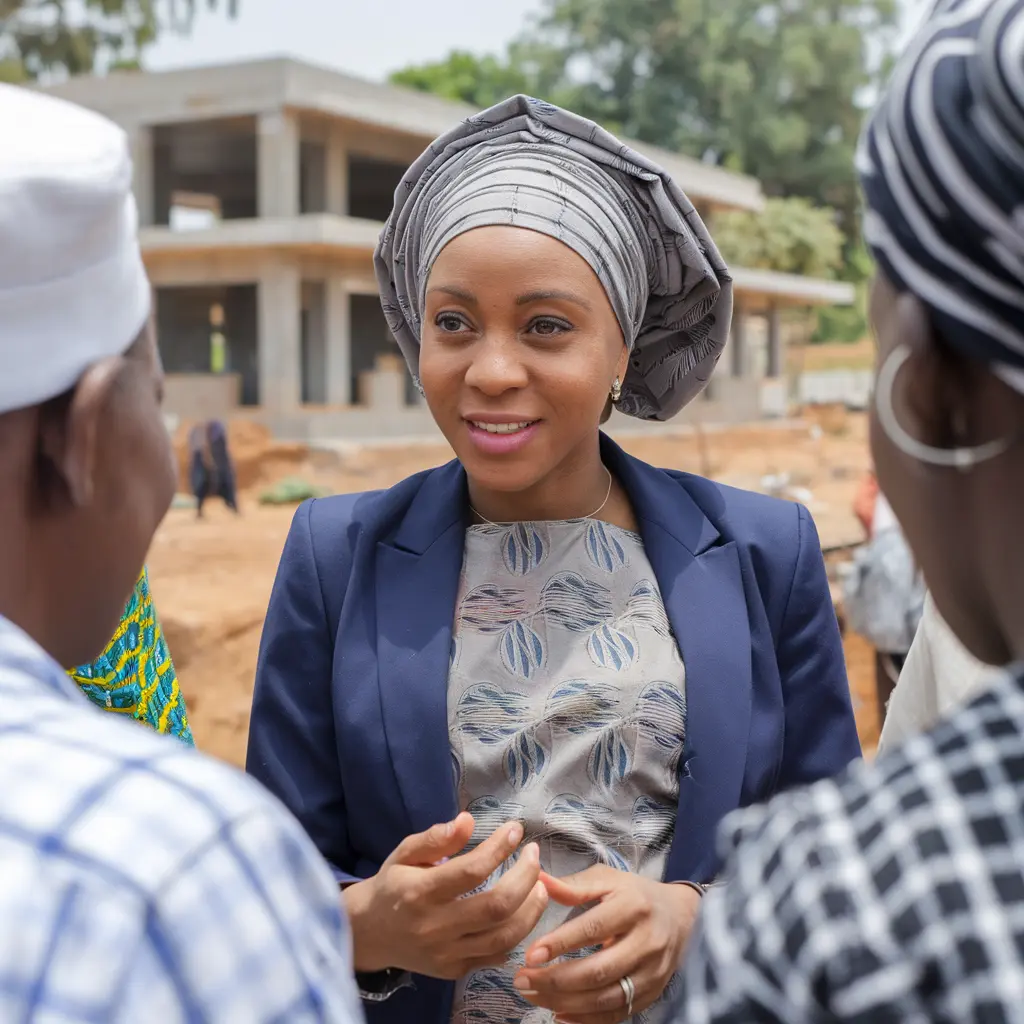 Mrs. Blessing Ekwueme, Community Relations Manager at Zedvest Fort Limited, engaging with local stakeholders